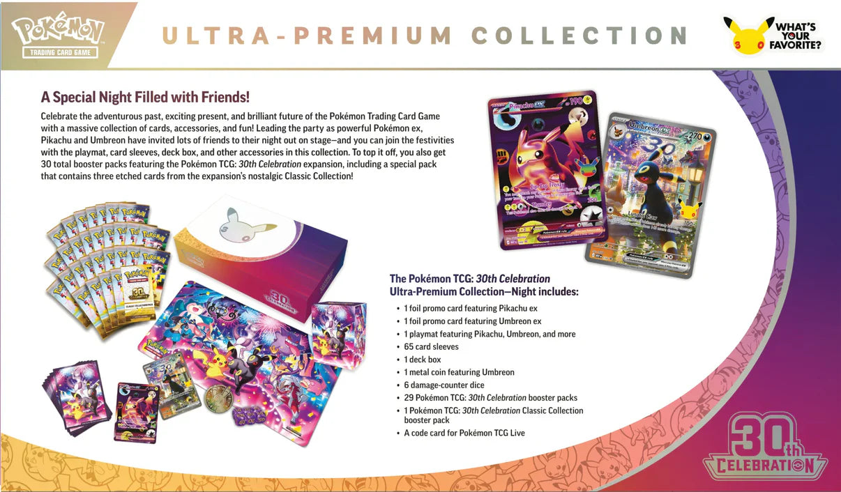 Pokemon 30th Anniversary *Night* Ultra Premium Collection Box